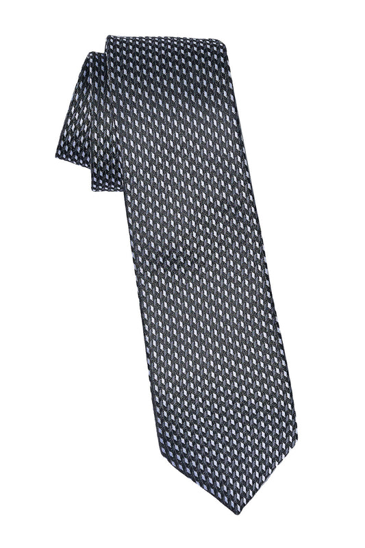 Black And Gray Pattern Tie