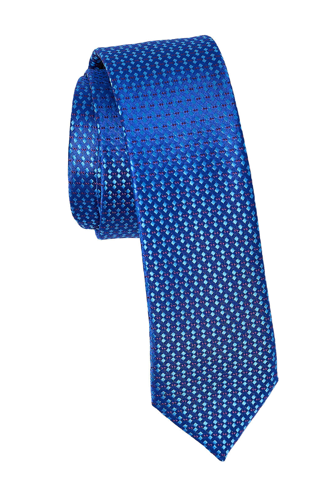 Electric Blue Diamond Tie