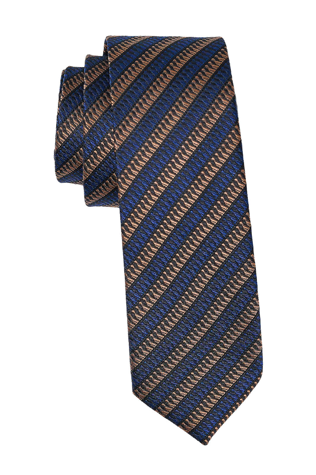 Brown & Blue Rep Tie