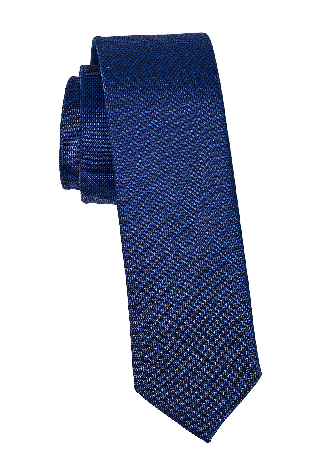 Embroidered Electric Blue Tie