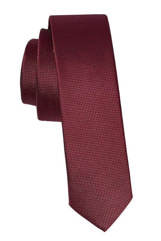 Embroidered Red Tie