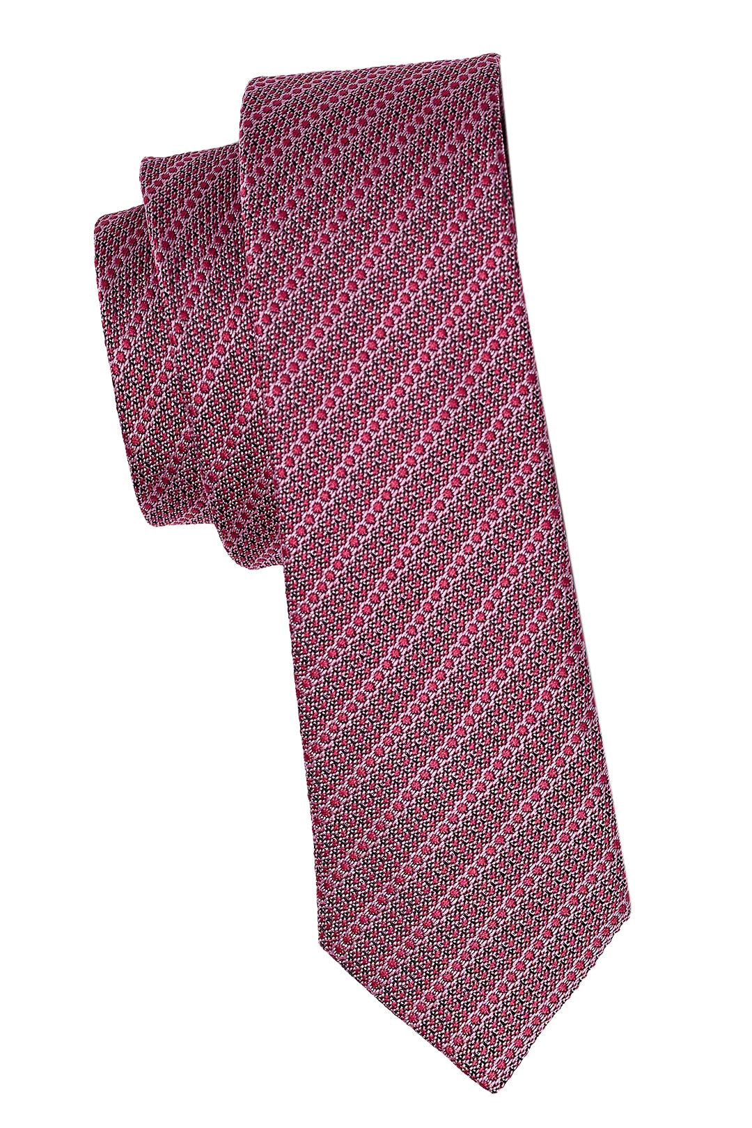Circle Patterned Pink Tie