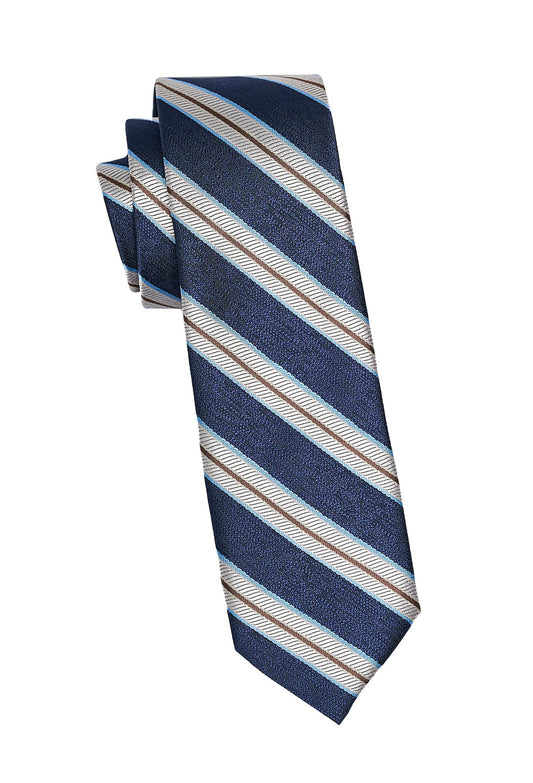Blue & Silver Rep Tie